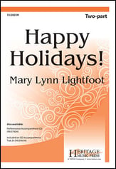 Happy Holidays! Two-Part choral sheet music cover